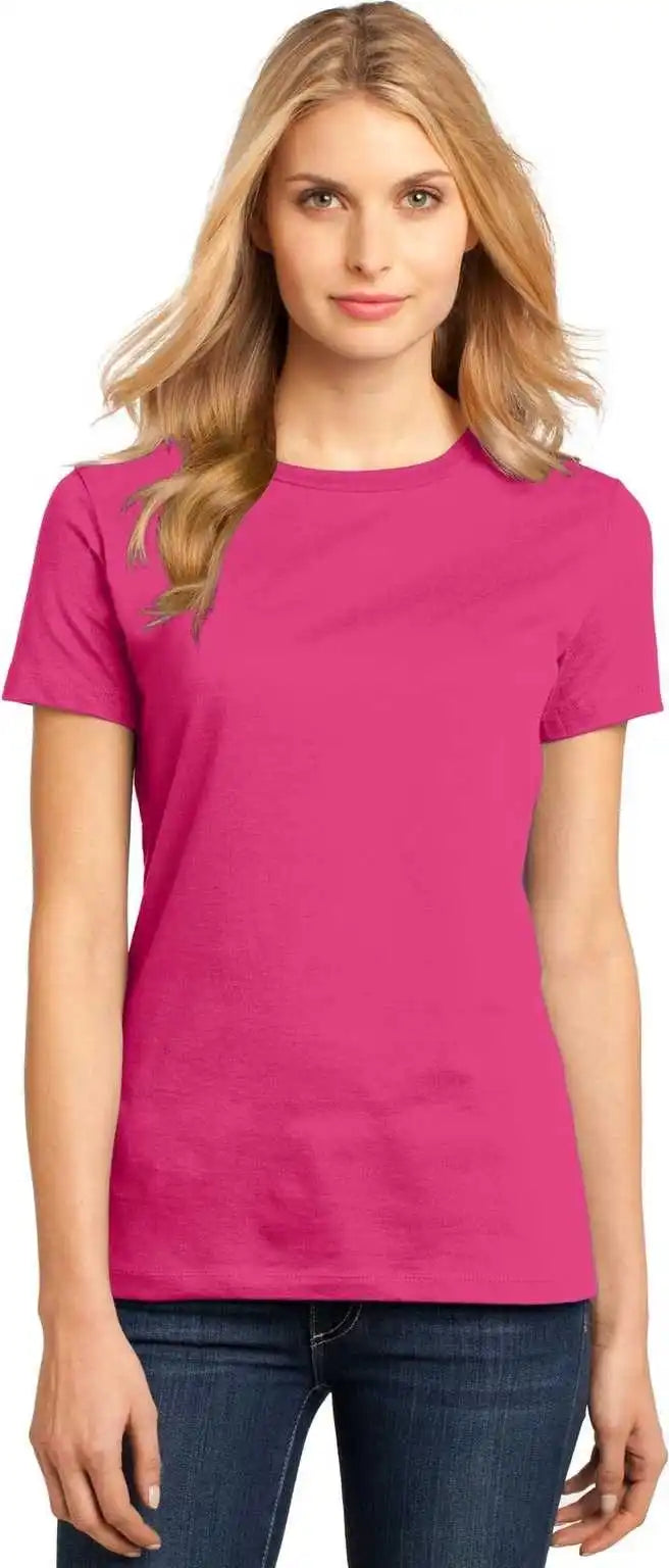 District Dm104l Women’s Perfect Weighttee - Dark Fuchsia