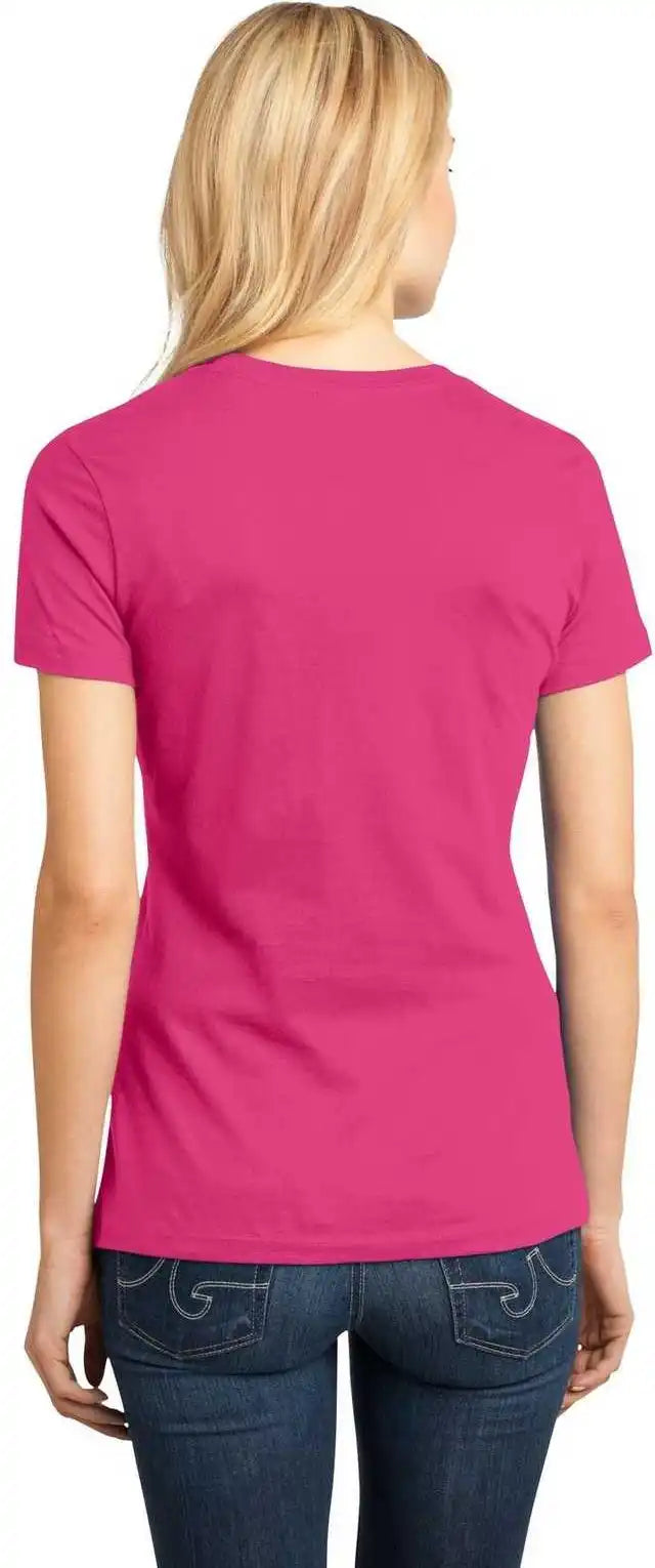 District Dm104l Women’s Perfect Weighttee - Dark Fuchsia