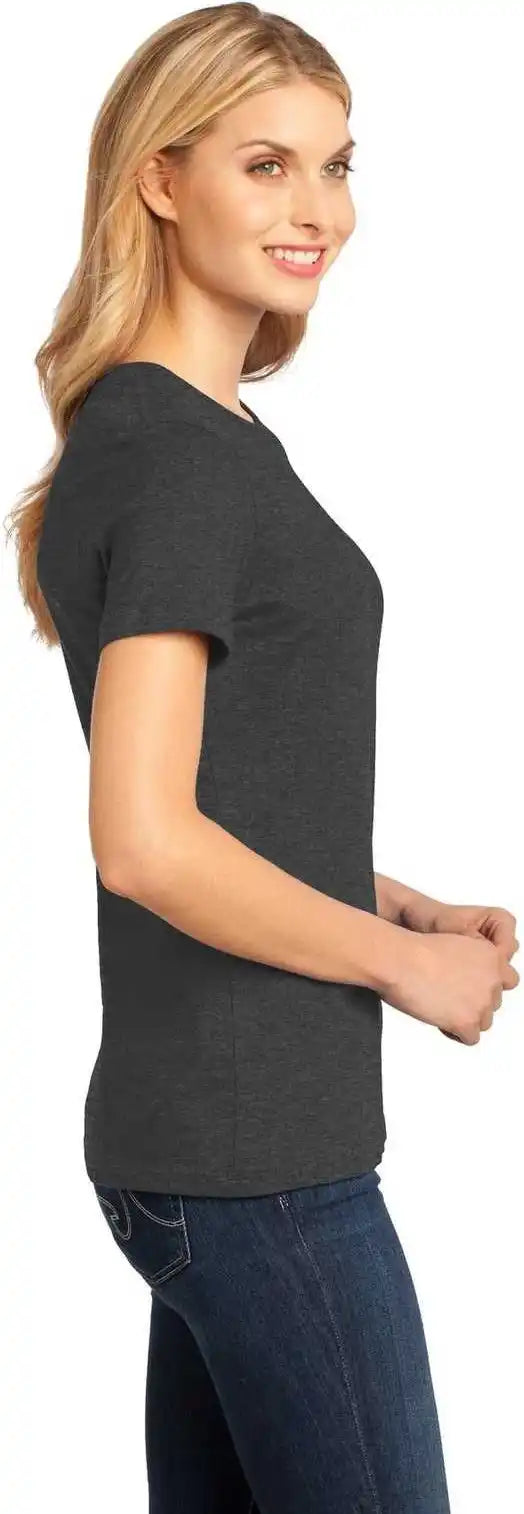 District Dm104l Women’s Perfect Weighttee Heathered Charcoal