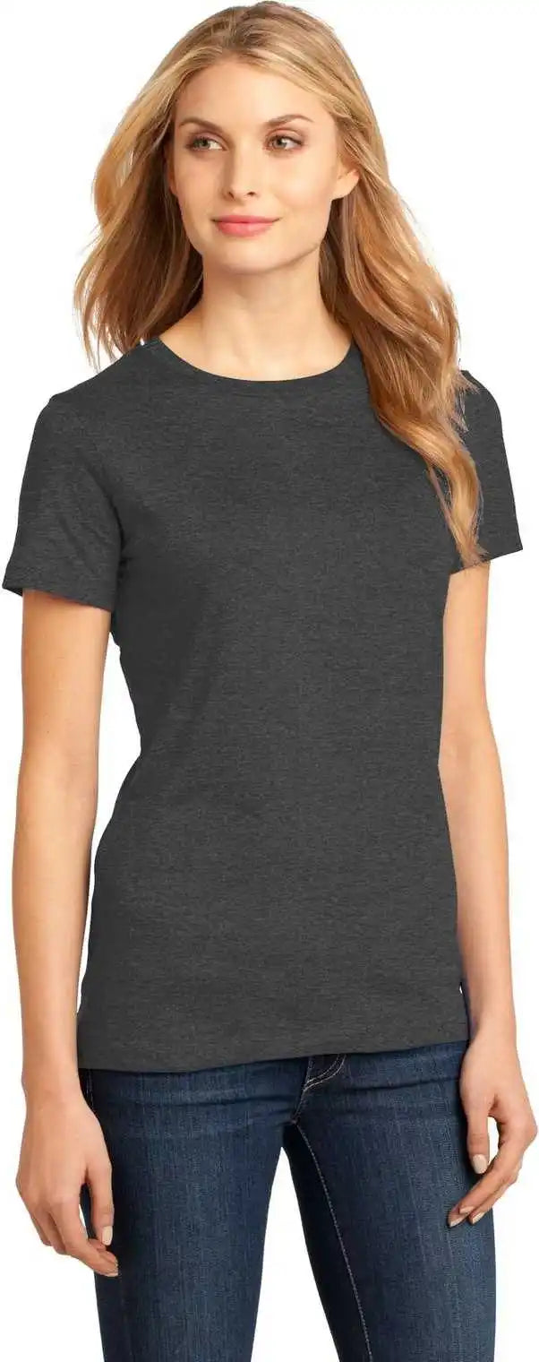 District Dm104l Women’s Perfect Weighttee Heathered Charcoal