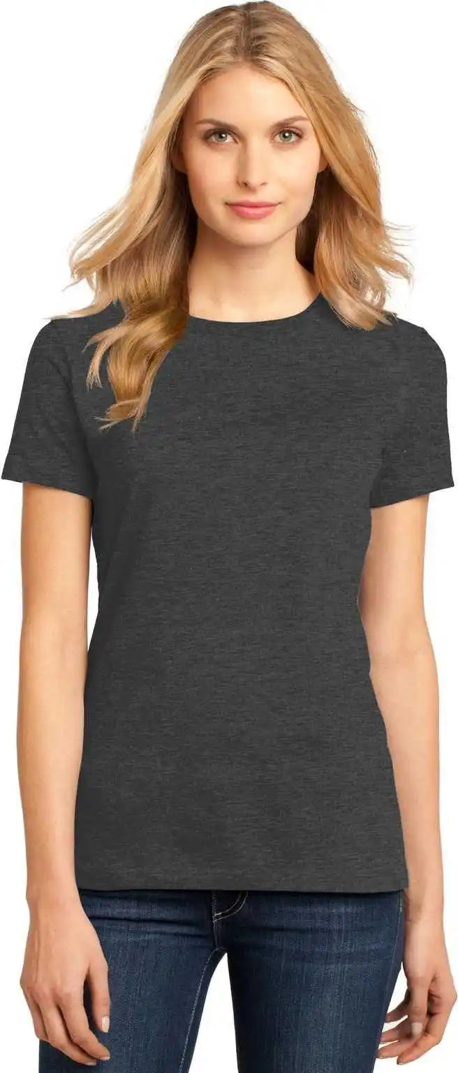 District Dm104l Women’s Perfect Weighttee Heathered Charcoal