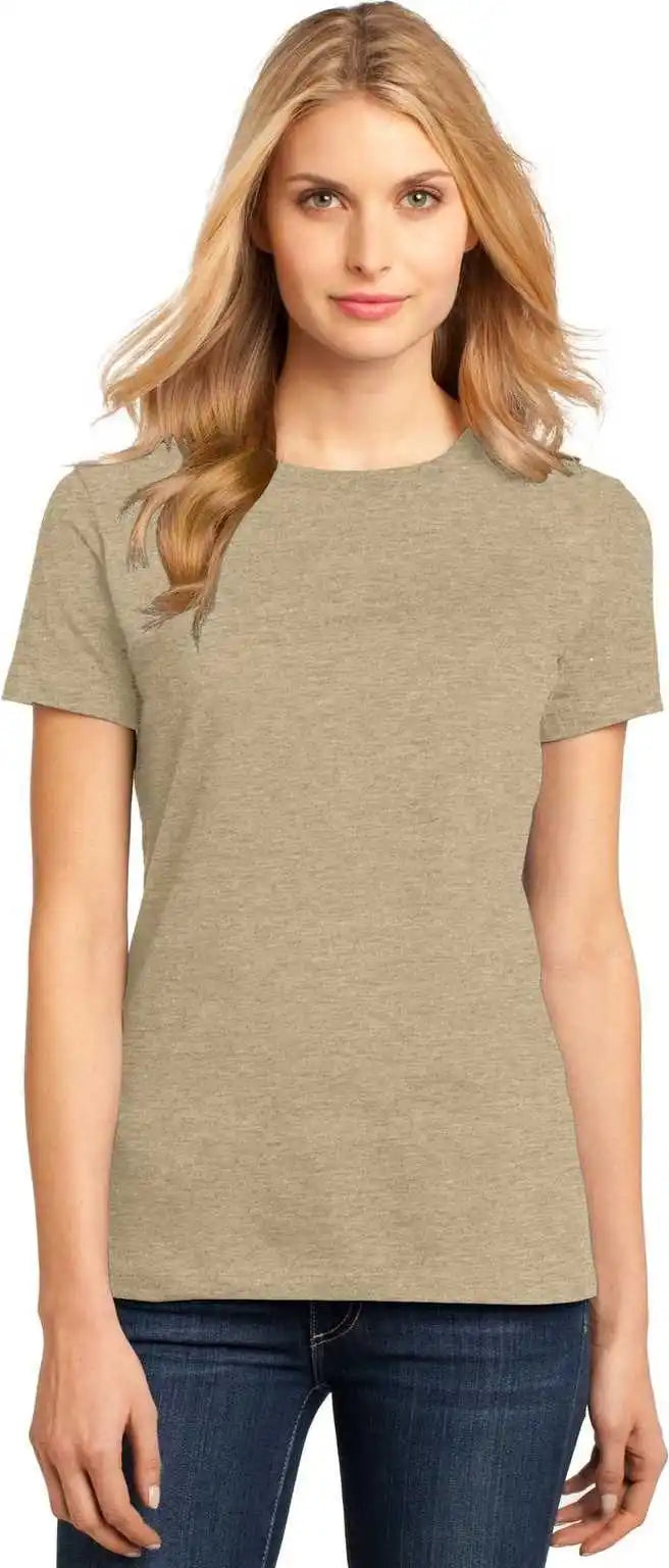 District Dm104l Women’s Perfect Weighttee Heathered Latte