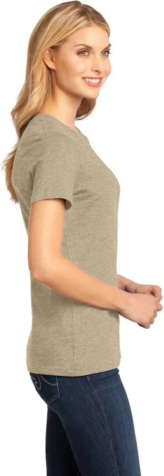 District Dm104l Women’s Perfect Weighttee Heathered Latte