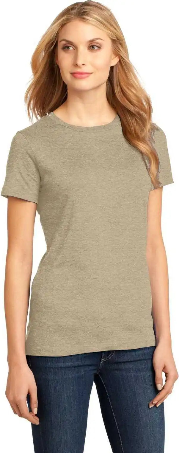 District Dm104l Women’s Perfect Weighttee Heathered Latte