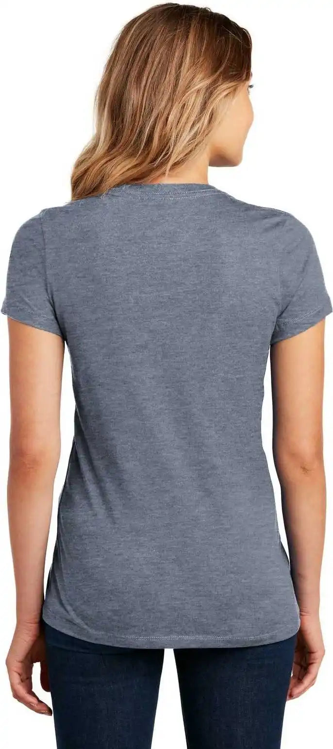 District Dm104l Women’s Perfect Weighttee Heathered Navy