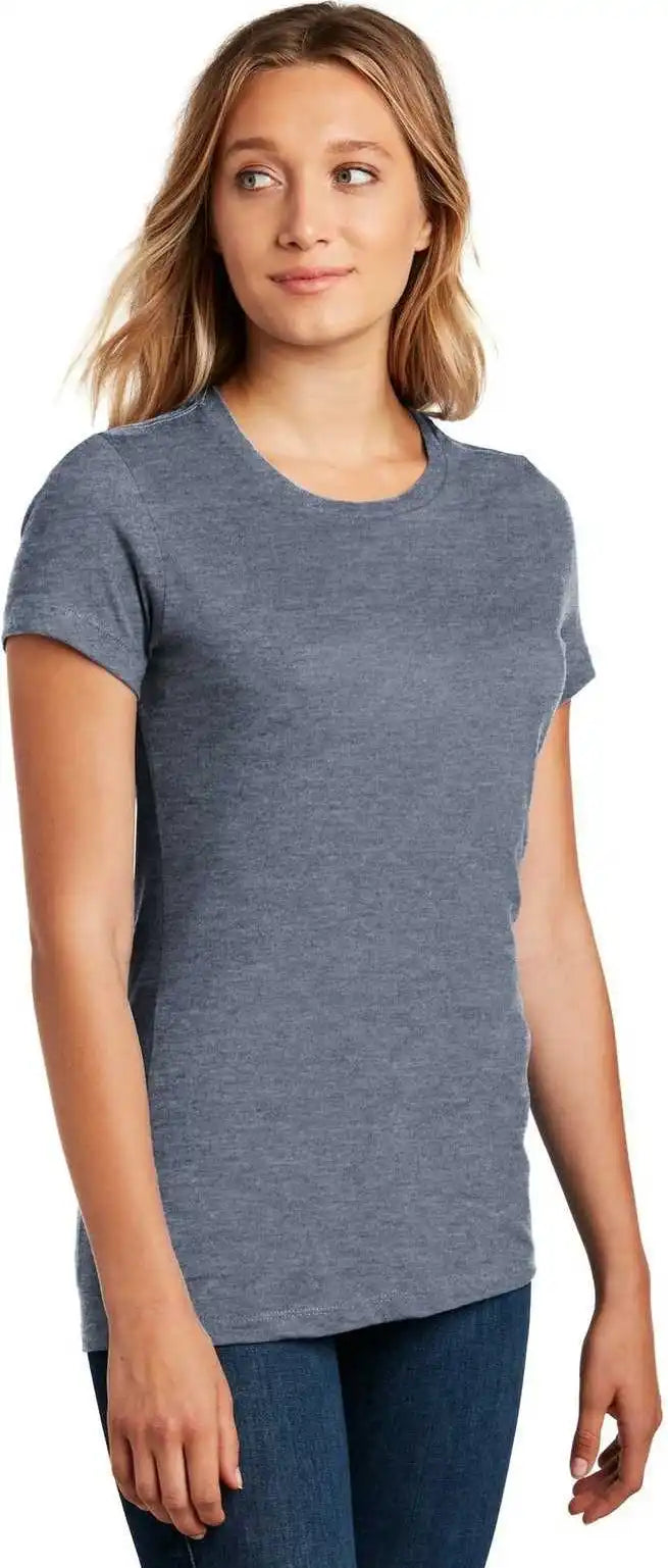 District Dm104l Women’s Perfect Weighttee Heathered Navy