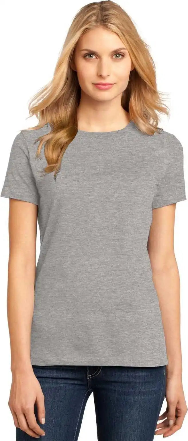 District Dm104l Women’s Perfect Weighttee Heathered Steel