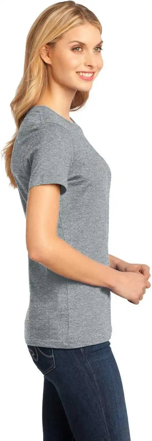 District Dm104l Women’s Perfect Weighttee Heathered Steel