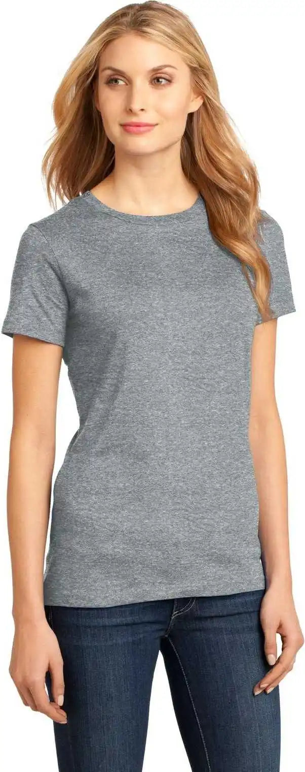 District Dm104l Women’s Perfect Weighttee Heathered Steel