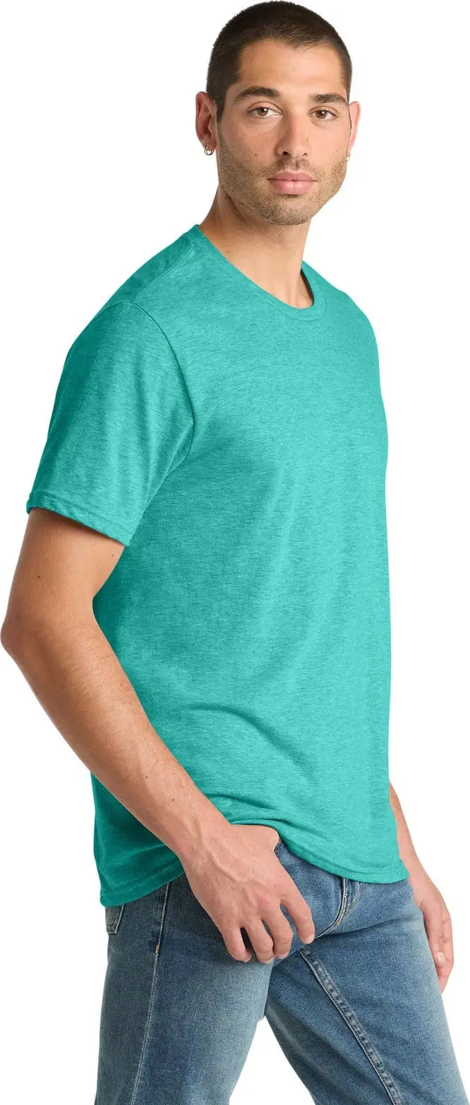 District Dm108 Perfect Blend Cvc Tee - Aqua Heather