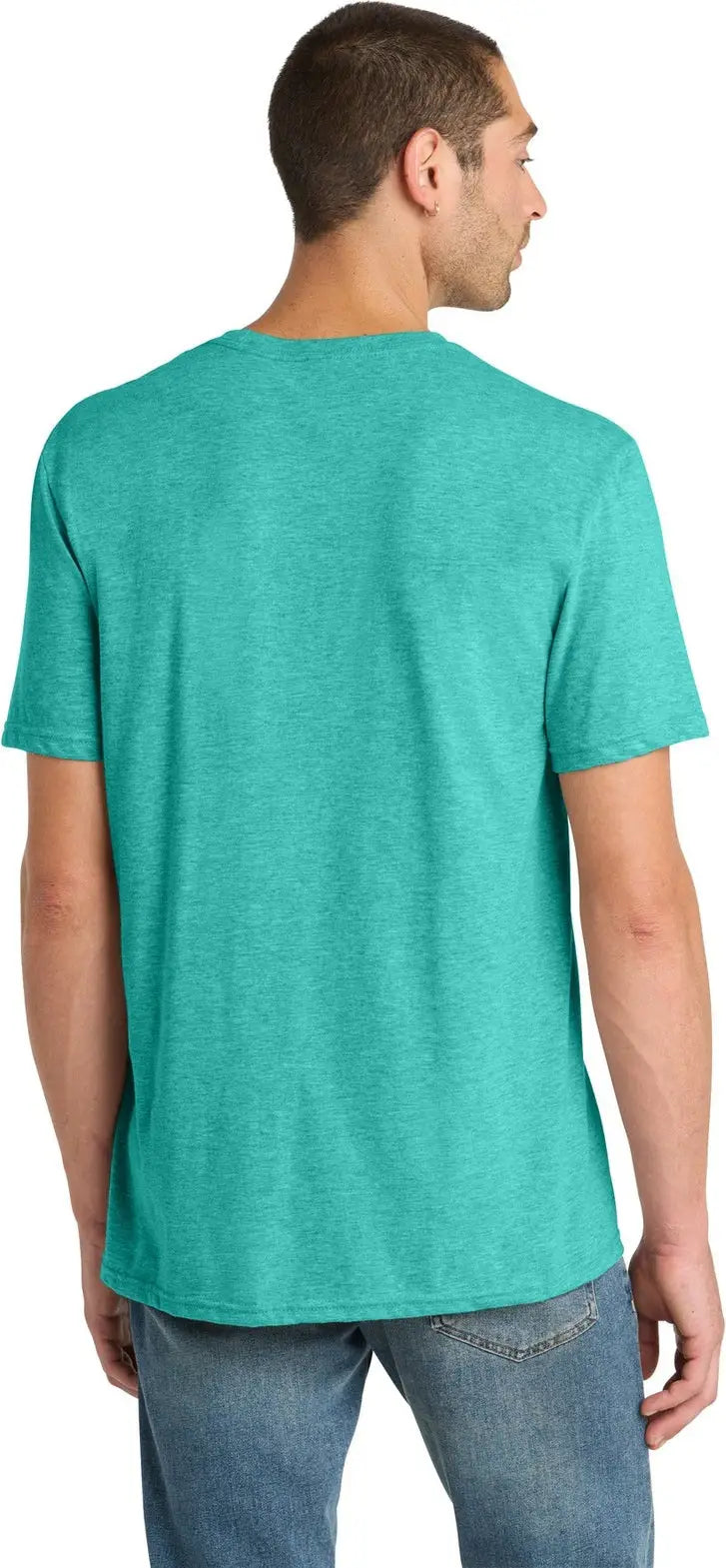 District Dm108 Perfect Blend Cvc Tee - Aqua Heather