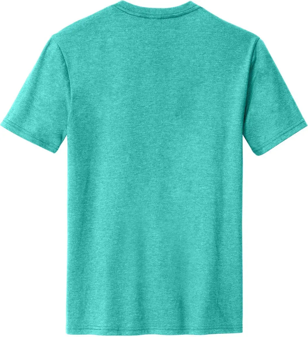 District Dm108 Perfect Blend Cvc Tee - Aqua Heather - Adult Xs