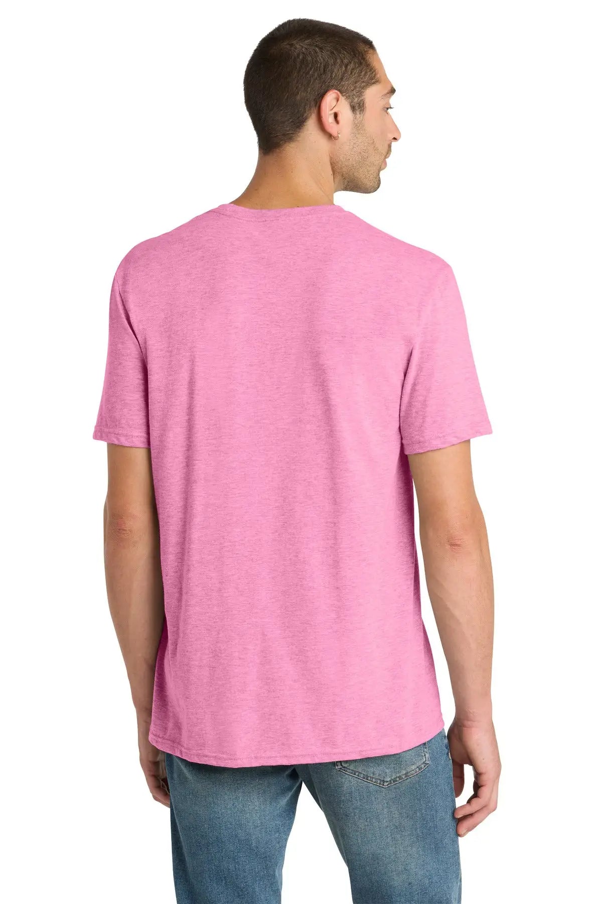District Dm108 Perfect Blend Cvc Tee - Awareness Pink Heather