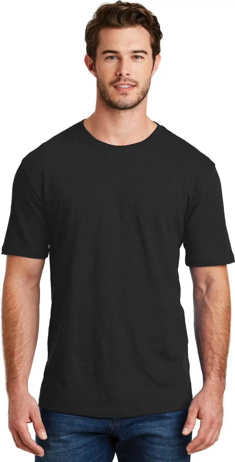 District Dm108 Perfect Blend Cvc Tee - Black - Adult Xs