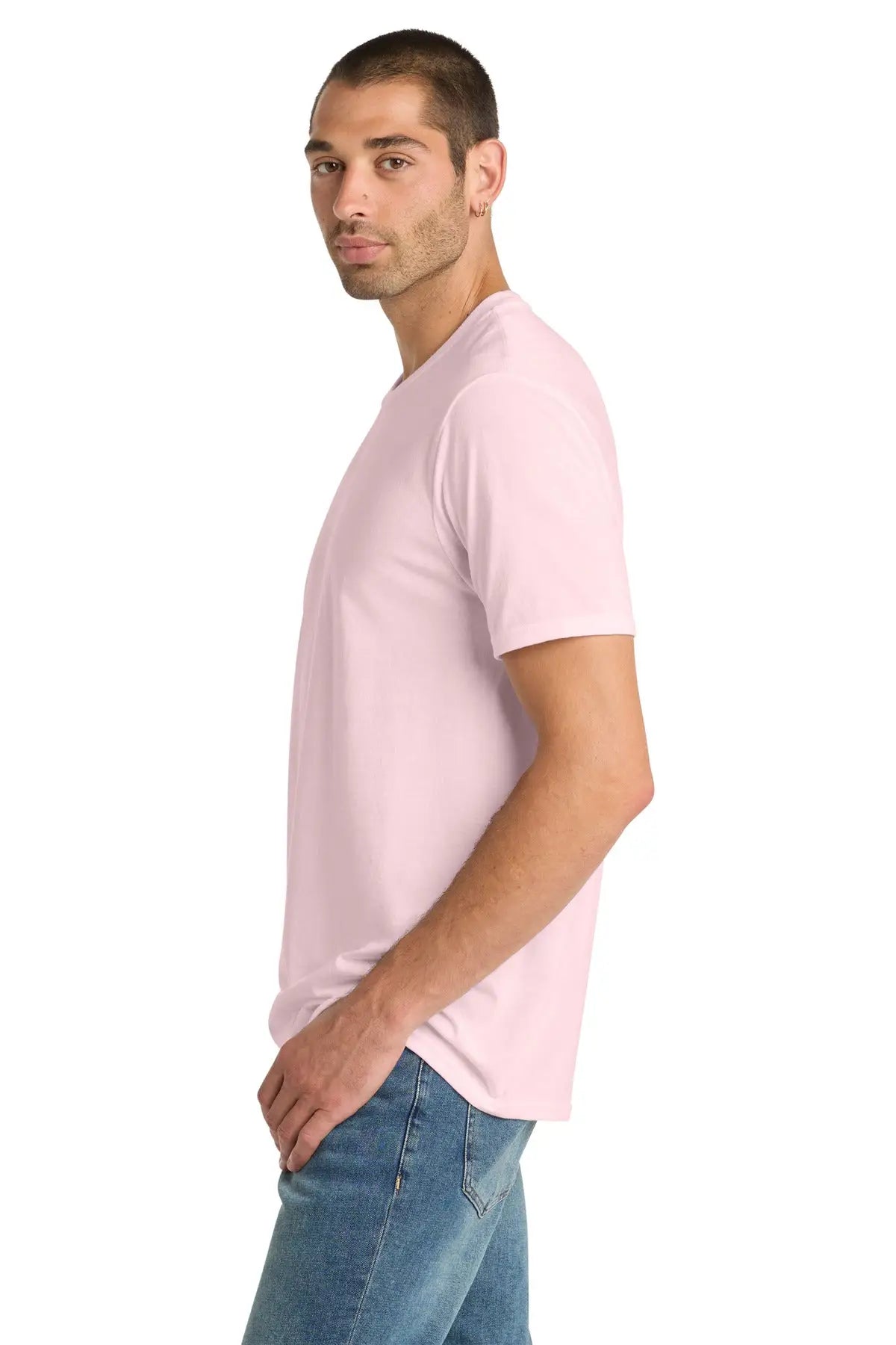 District Dm108 Perfect Blend Cvc Tee - Carnation Pink