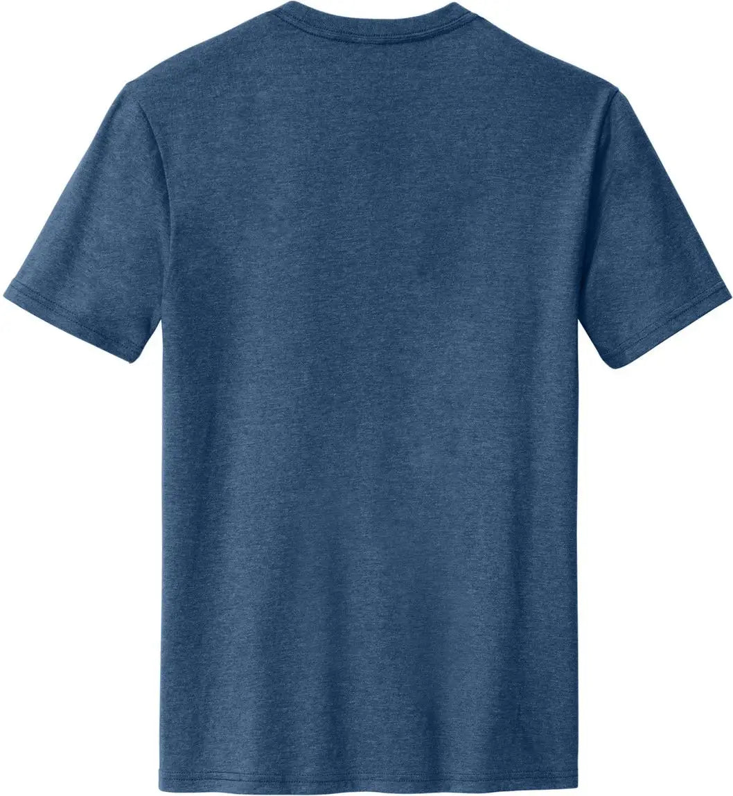 District Dm108 Perfect Blend Cvc Tee - Deep Royal Fleck