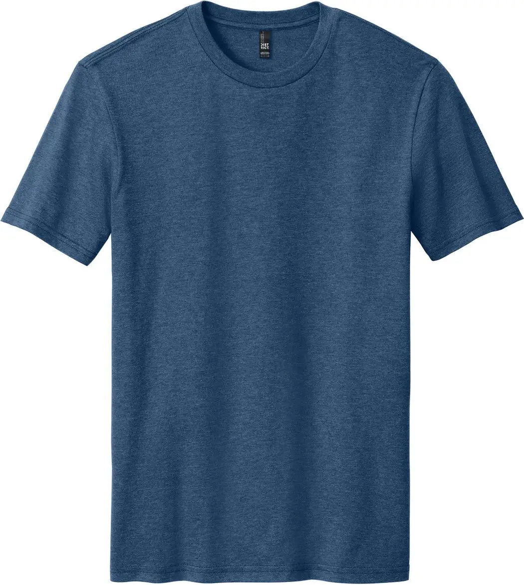 District Dm108 Perfect Blend Cvc Tee - Deep Royal Fleck