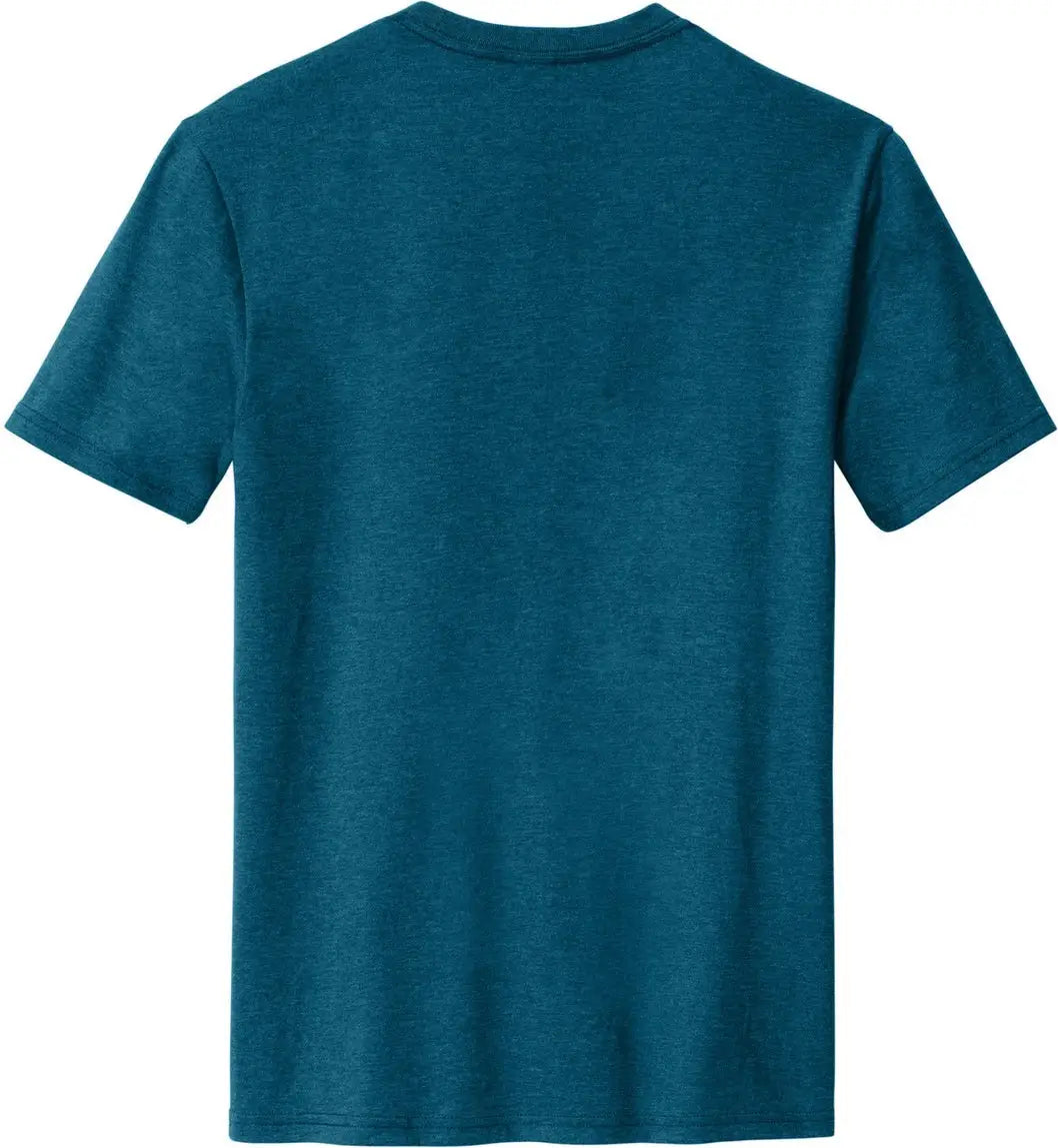 District Dm108 Perfect Blend Cvc Tee - Deep Turquoise Fleck - Adult Xs