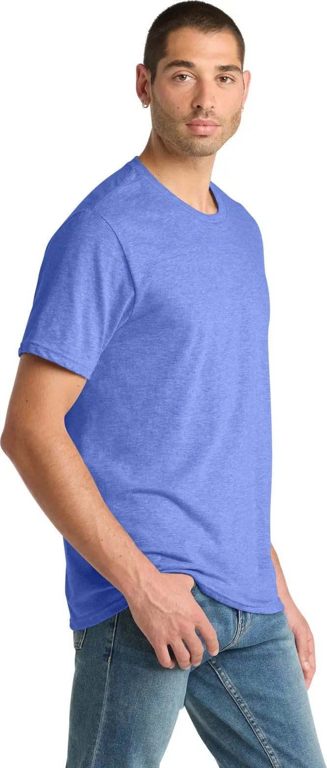 District Dm108 Perfect Blend Cvc Tee - Electric Purple Heather