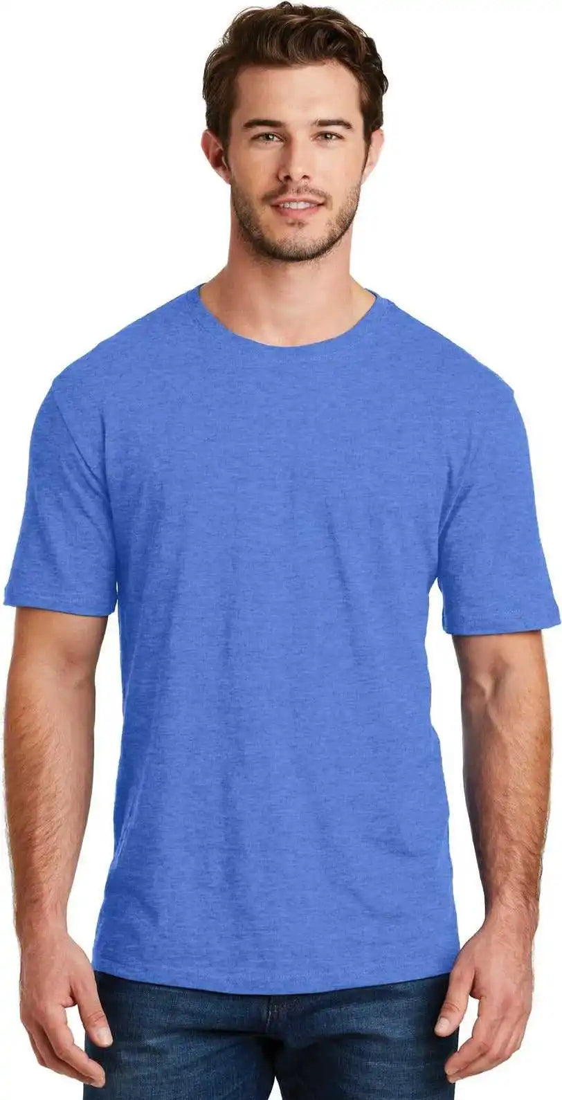 District Dm108 Perfect Blend Cvc Tee - Heather Royal