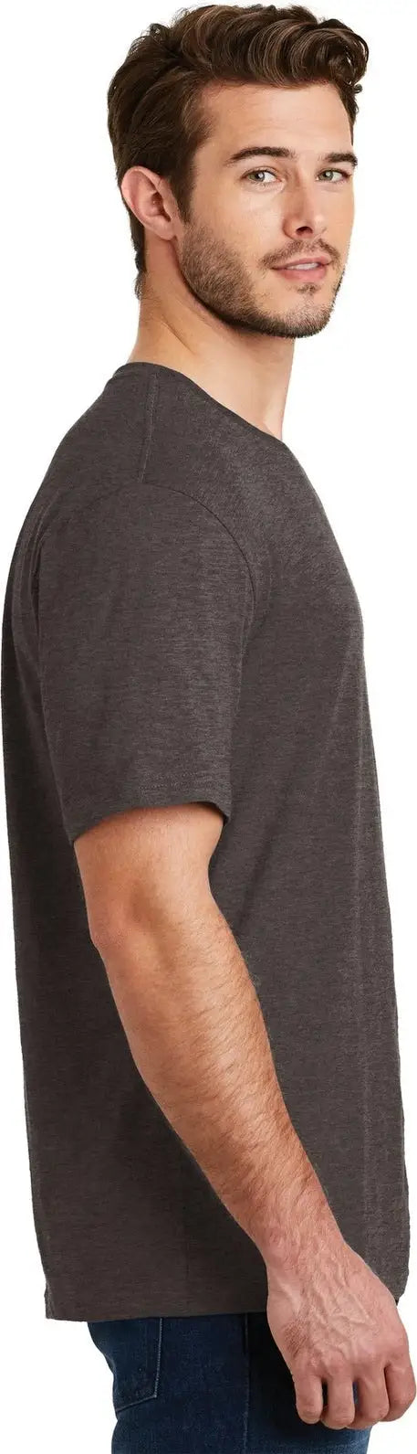 District Dm108 Perfect Blend Cvc Tee - Heathered Brown