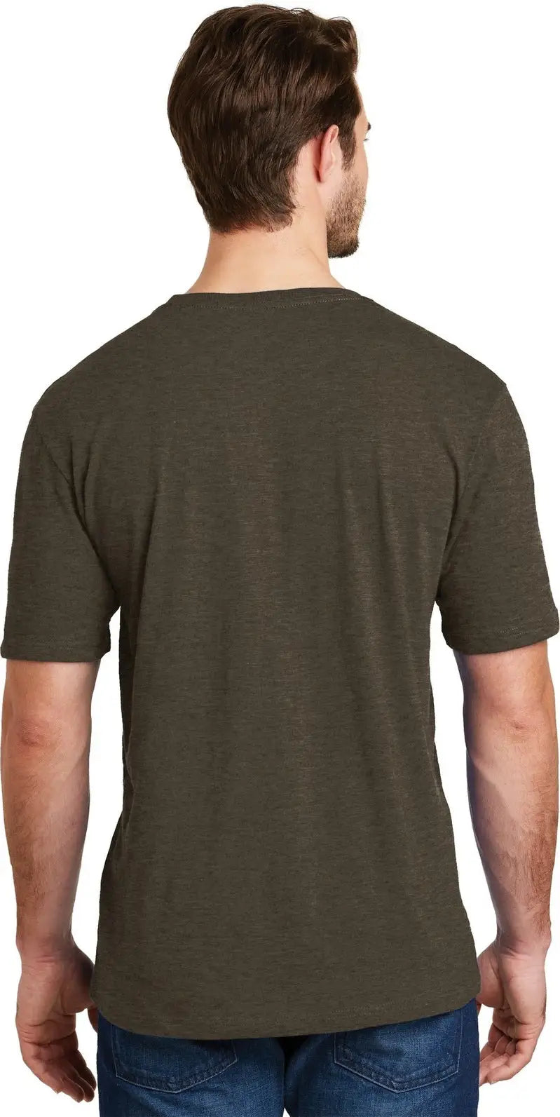 District Dm108 Perfect Blend Cvc Tee - Heathered Brown