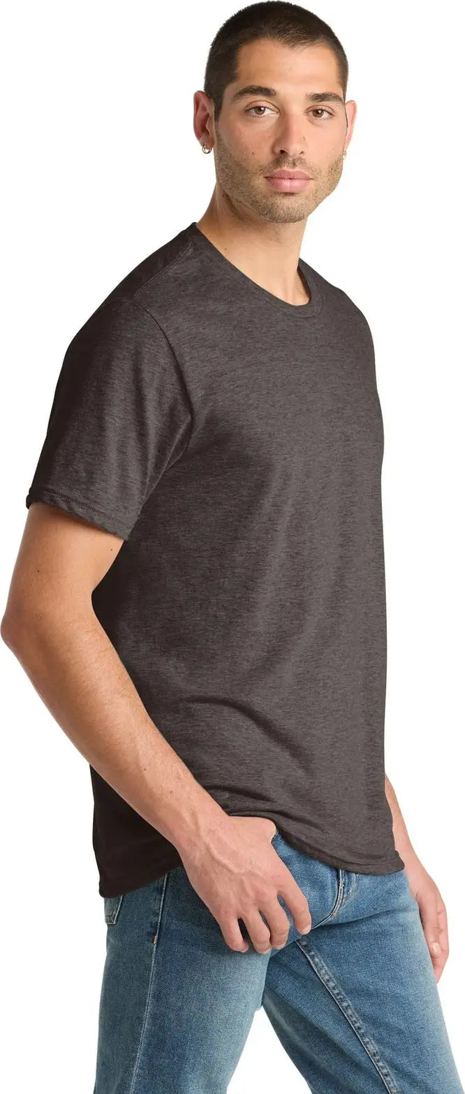 District Dm108 Perfect Blend Cvc Tee - Heathered Brown
