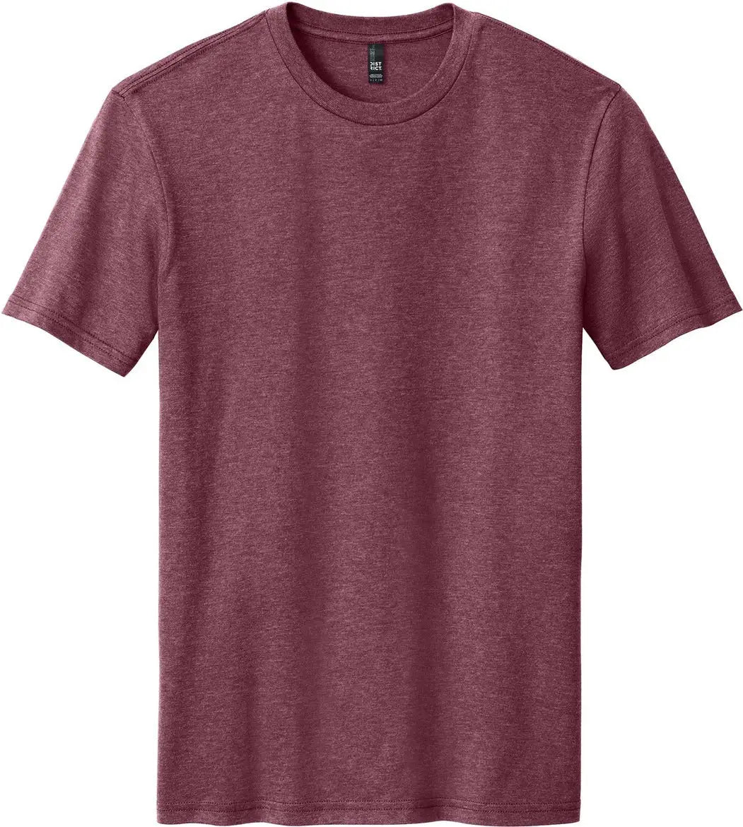 District Dm108 Perfect Blend Cvc Tee - Heathered Cardinal