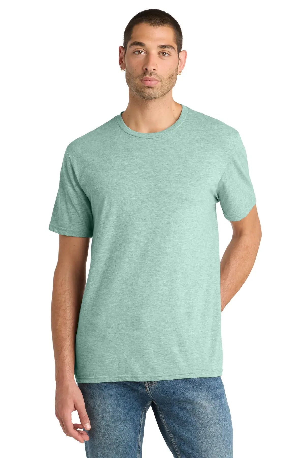 District Dm108 Perfect Blend Cvc Tee - Heathered Dusty Sage - Adult Xs