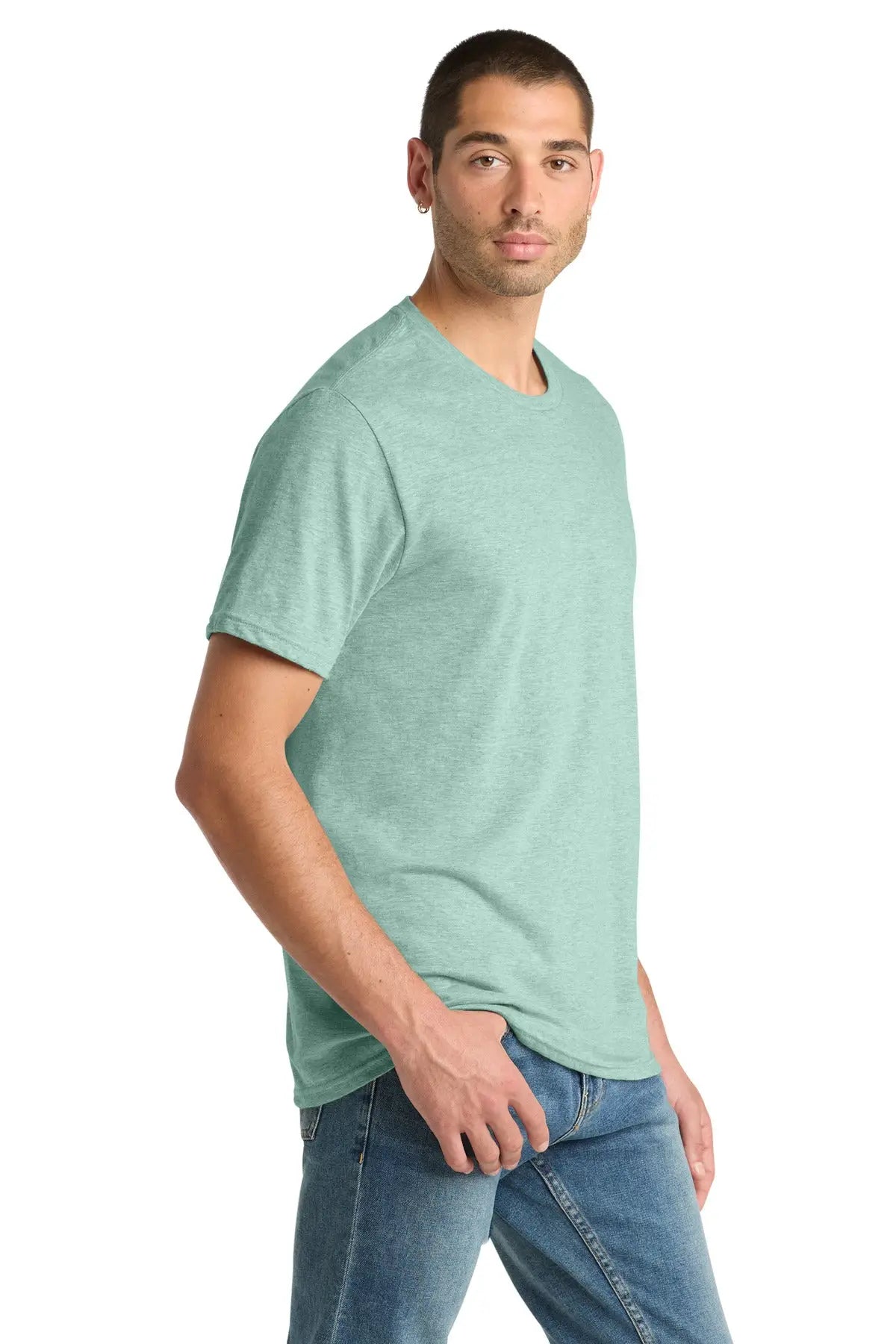 District Dm108 Perfect Blend Cvc Tee - Heathered Dusty Sage