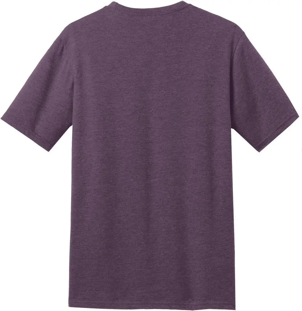 District Dm108 Perfect Blend Cvc Tee - Heathered Eggplant - Adult Xs