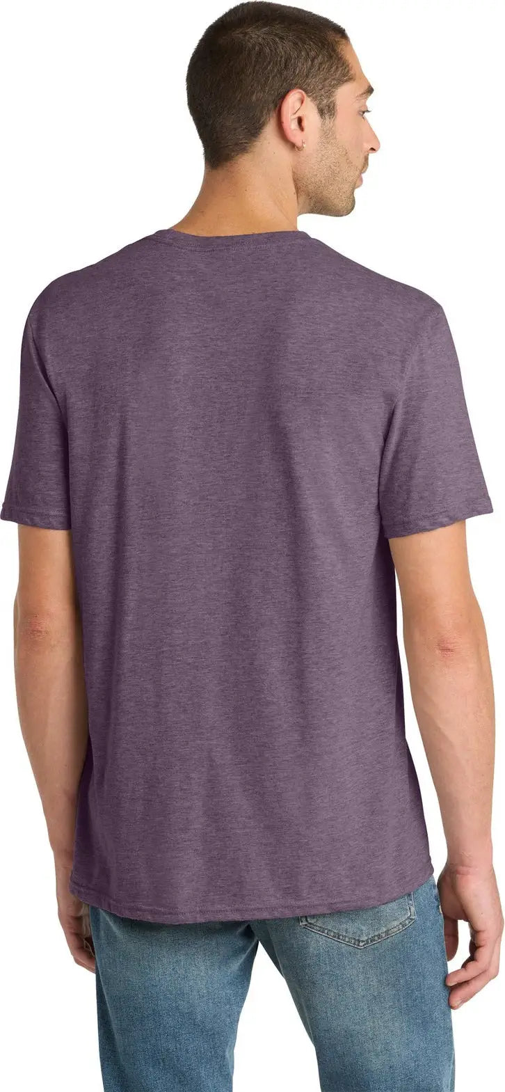 District Dm108 Perfect Blend Cvc Tee - Heathered Eggplant