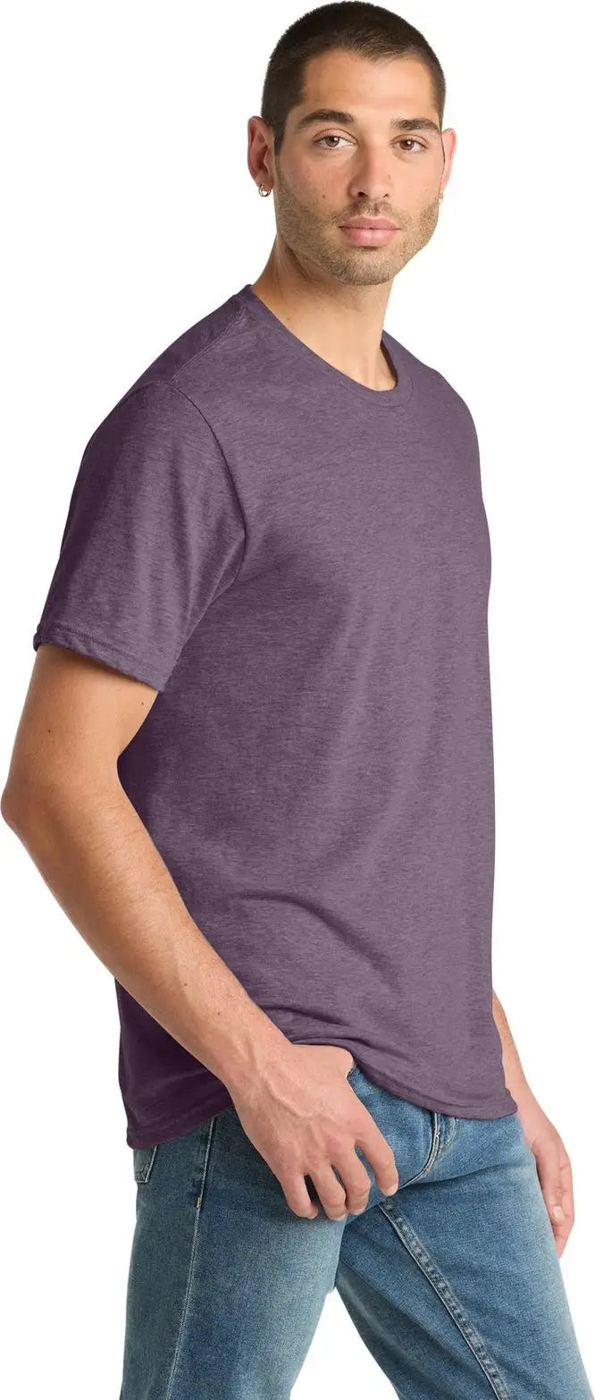 District Dm108 Perfect Blend Cvc Tee - Heathered Eggplant