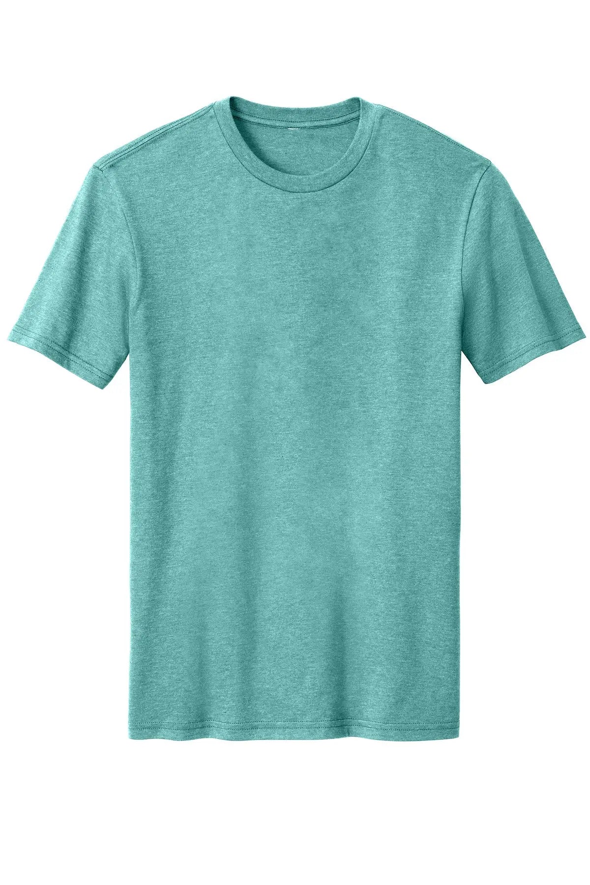 District Dm108 Perfect Blend Cvc Tee - Heathered Eucalyptus Blue