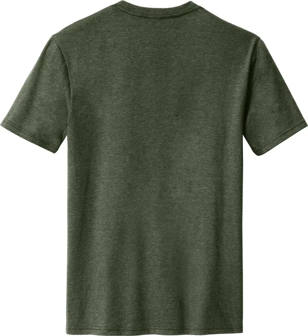 District Dm108 Perfect Blend Cvc Tee - Heathered Forest Green - Adult Xs