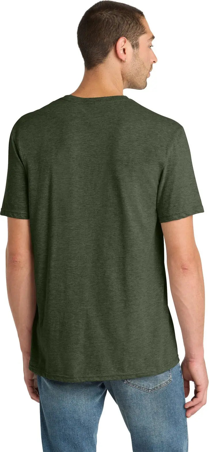 District Dm108 Perfect Blend Cvc Tee - Heathered Forest Green