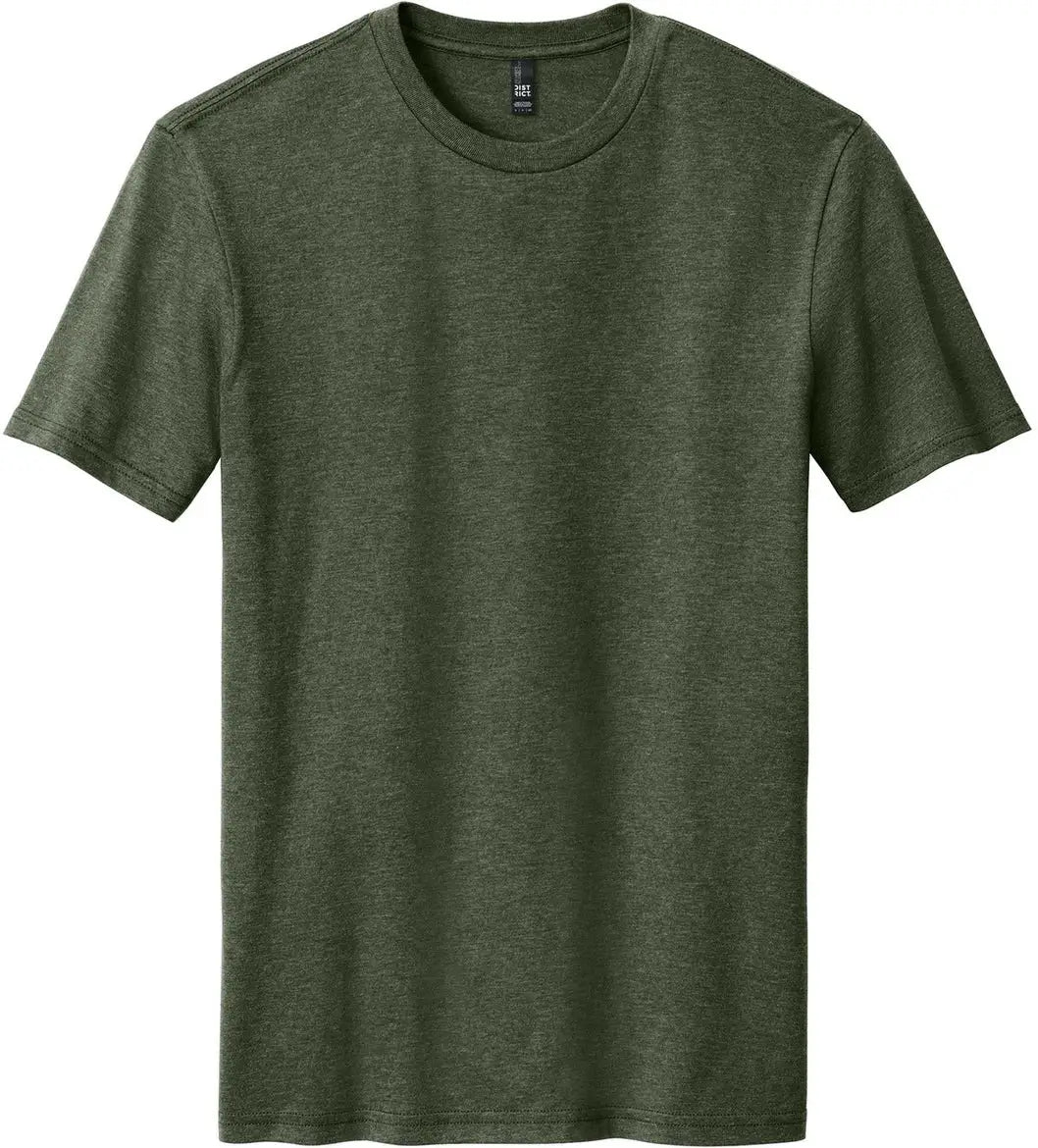 District Dm108 Perfect Blend Cvc Tee - Heathered Forest Green