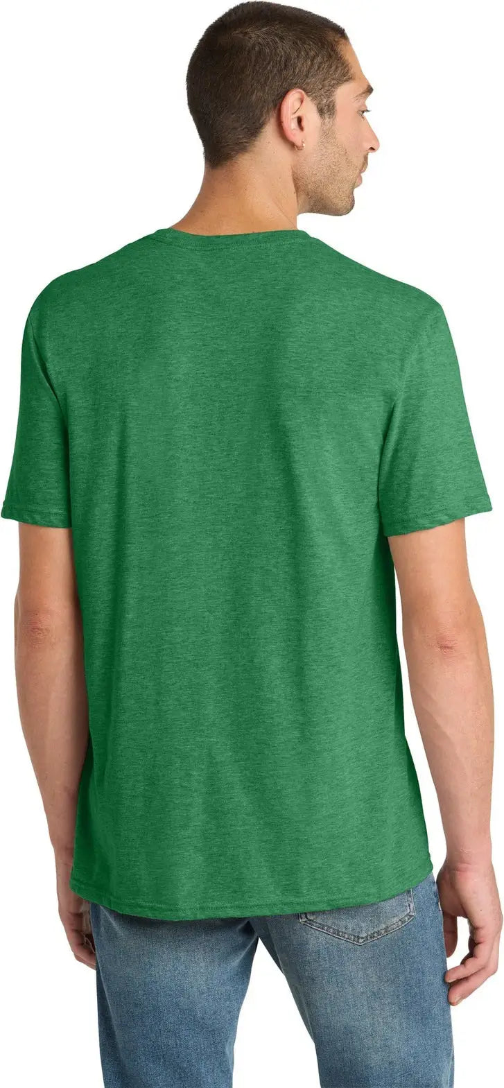 District Dm108 Perfect Blend Cvc Tee - Heathered Kelly Green