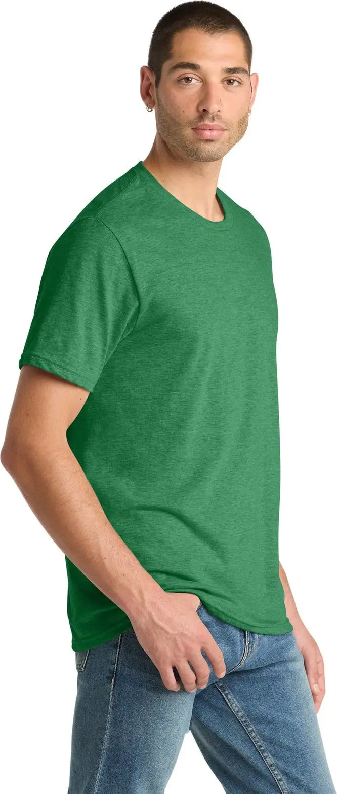 District Dm108 Perfect Blend Cvc Tee - Heathered Kelly Green