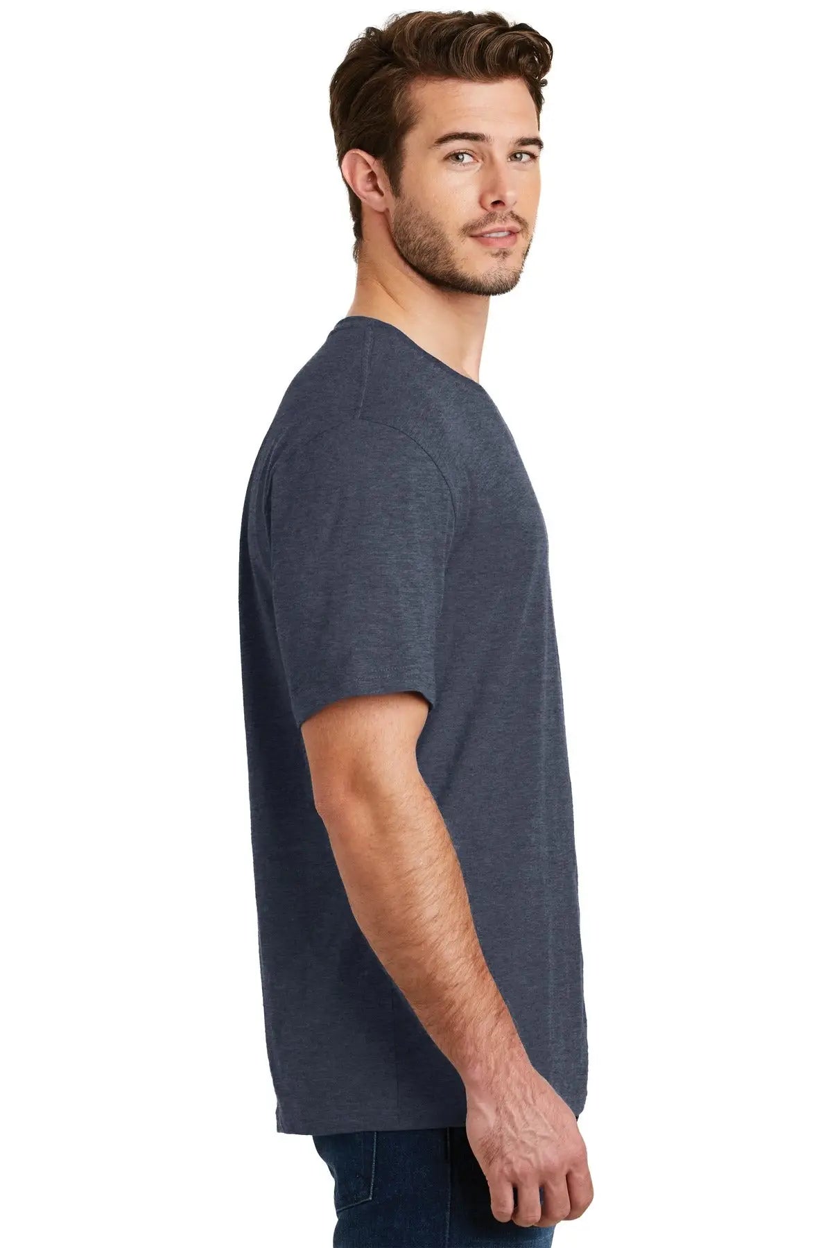 District Dm108 Perfect Blend Cvc Tee - Heathered Navy