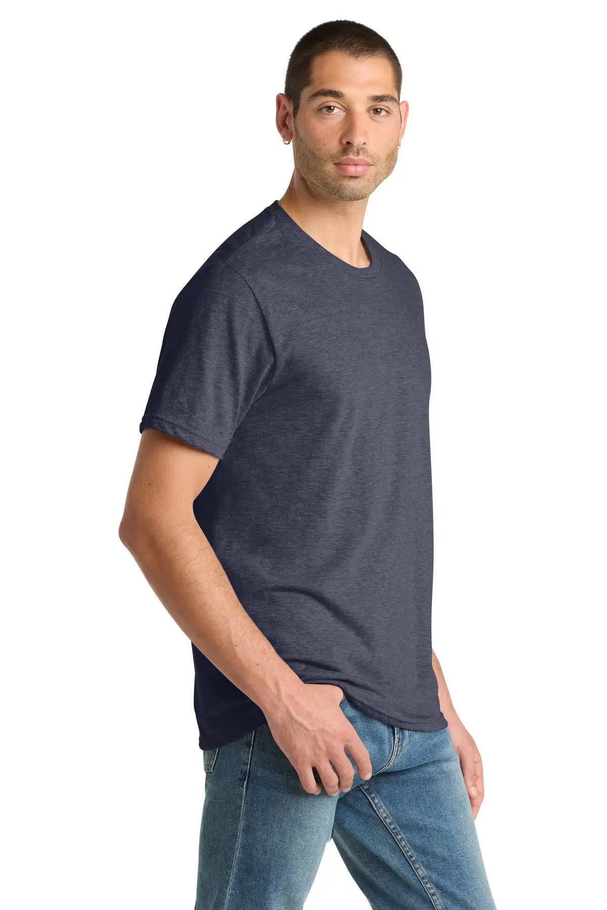 District Dm108 Perfect Blend Cvc Tee - Heathered Navy