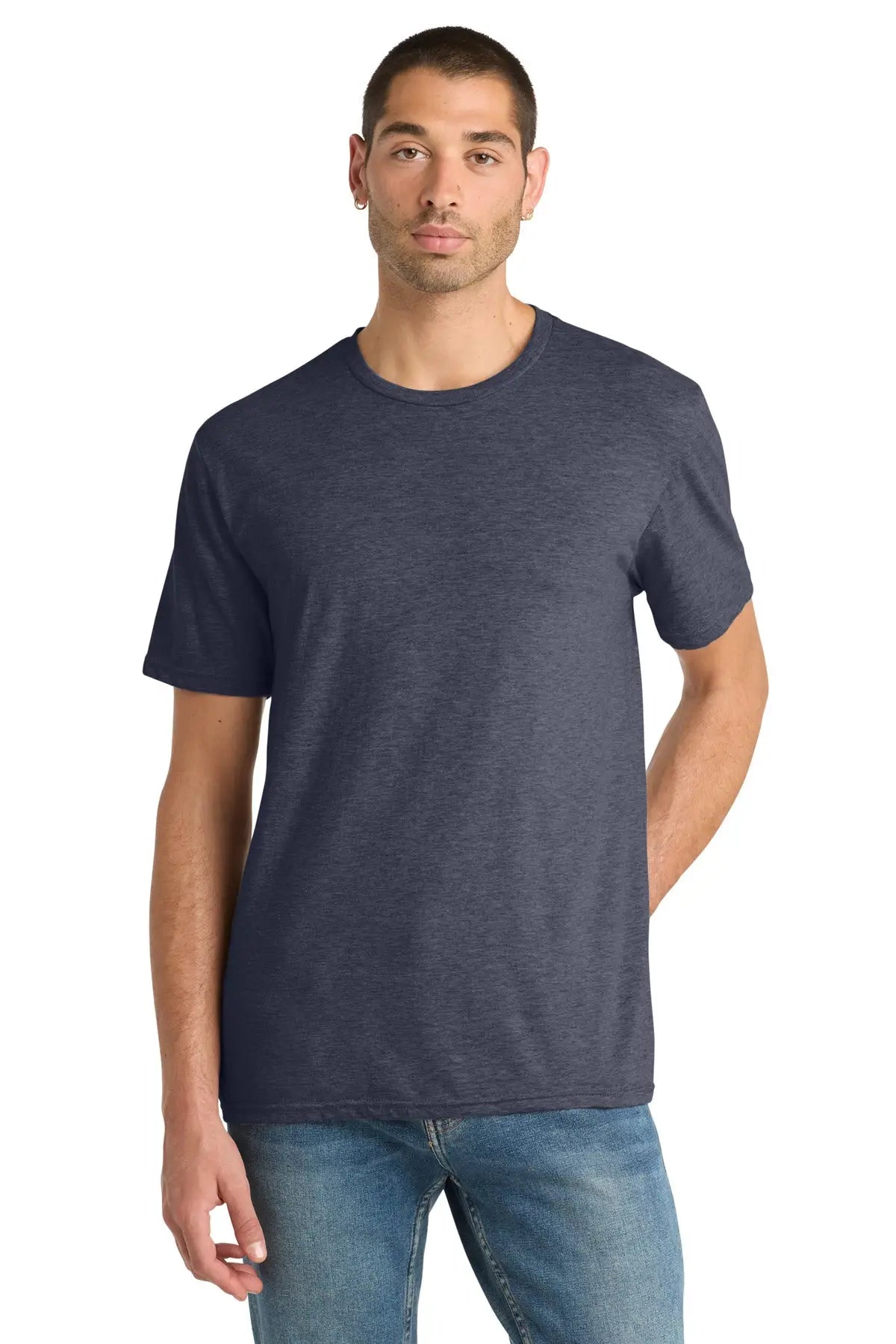 District Dm108 Perfect Blend Cvc Tee - Heathered Navy