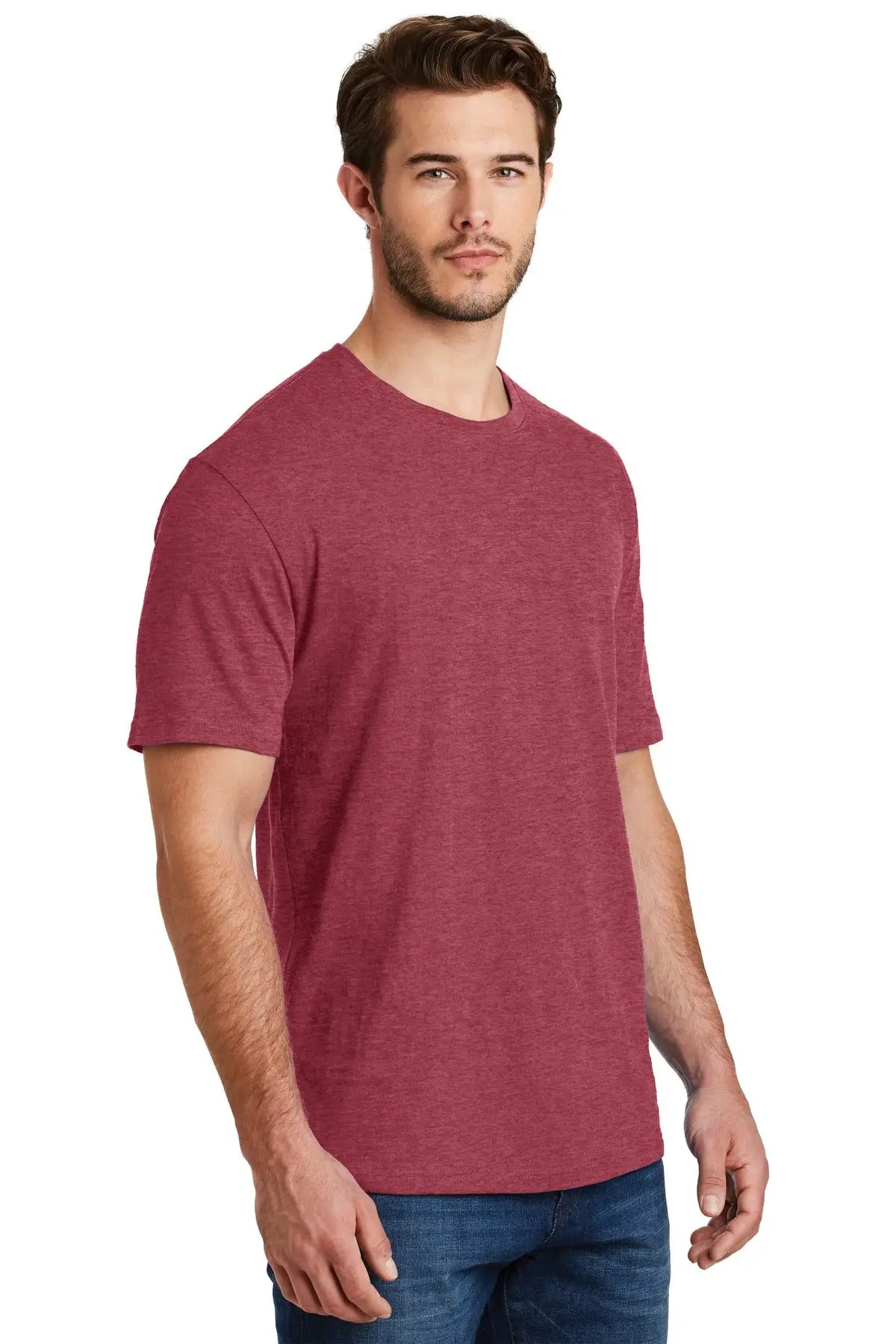 District Dm108 Perfect Blend Cvc Tee - Heathered Red