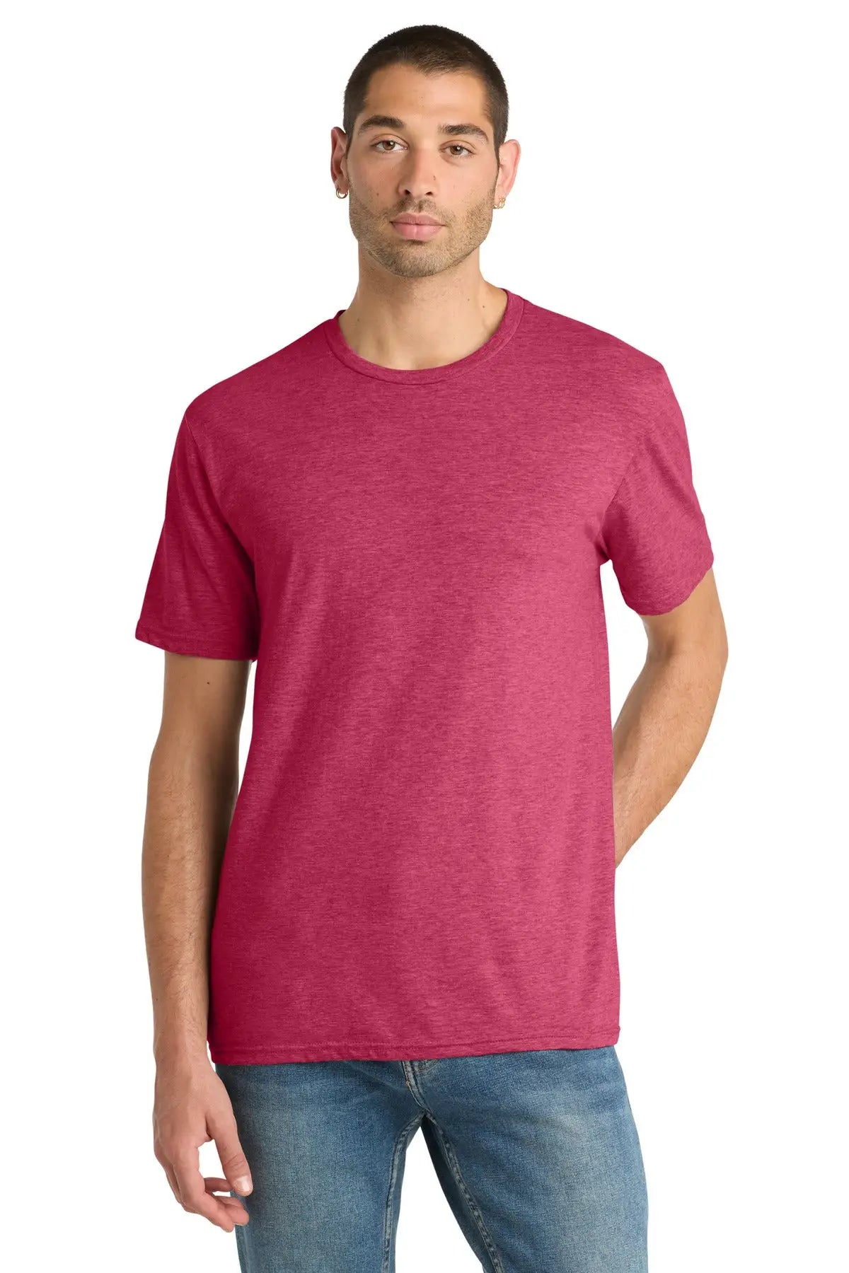 District Dm108 Perfect Blend Cvc Tee - Heathered Red