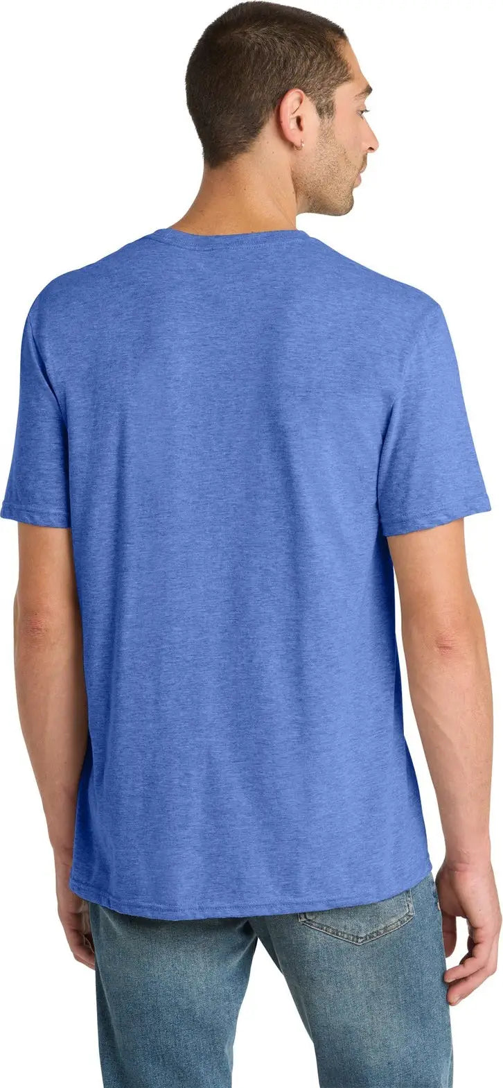 District Dm108 Perfect Blend Cvc Tee - Heathered Royal