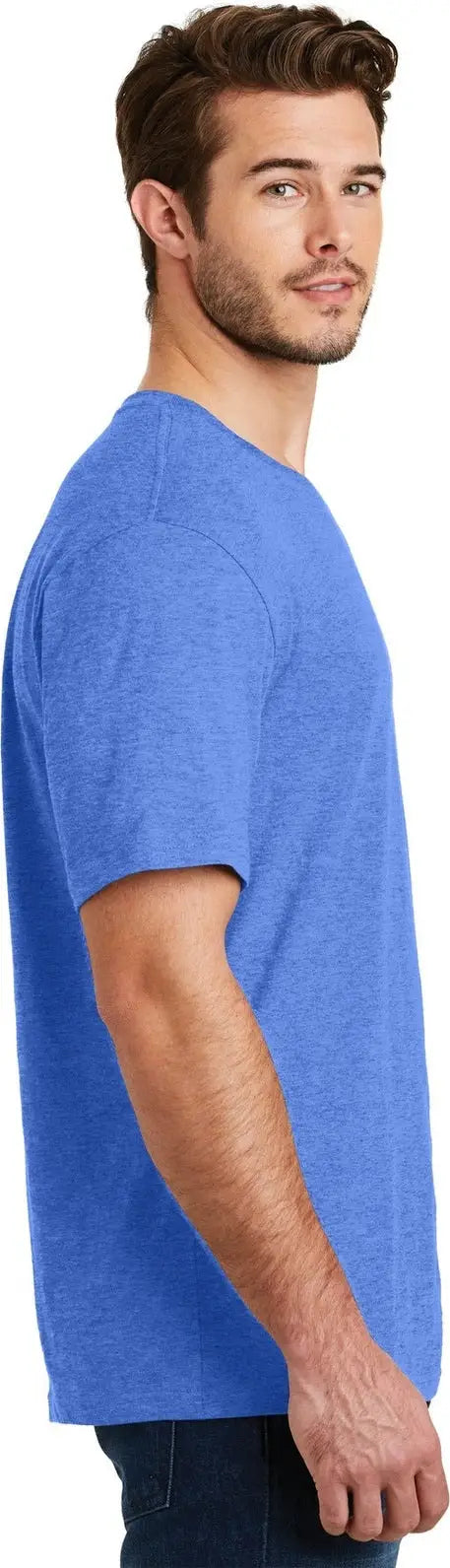 District Dm108 Perfect Blend Cvc Tee - Heathered Royal