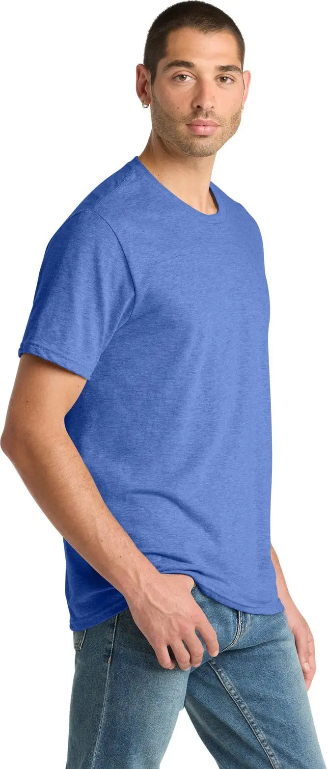 District Dm108 Perfect Blend Cvc Tee - Heathered Royal