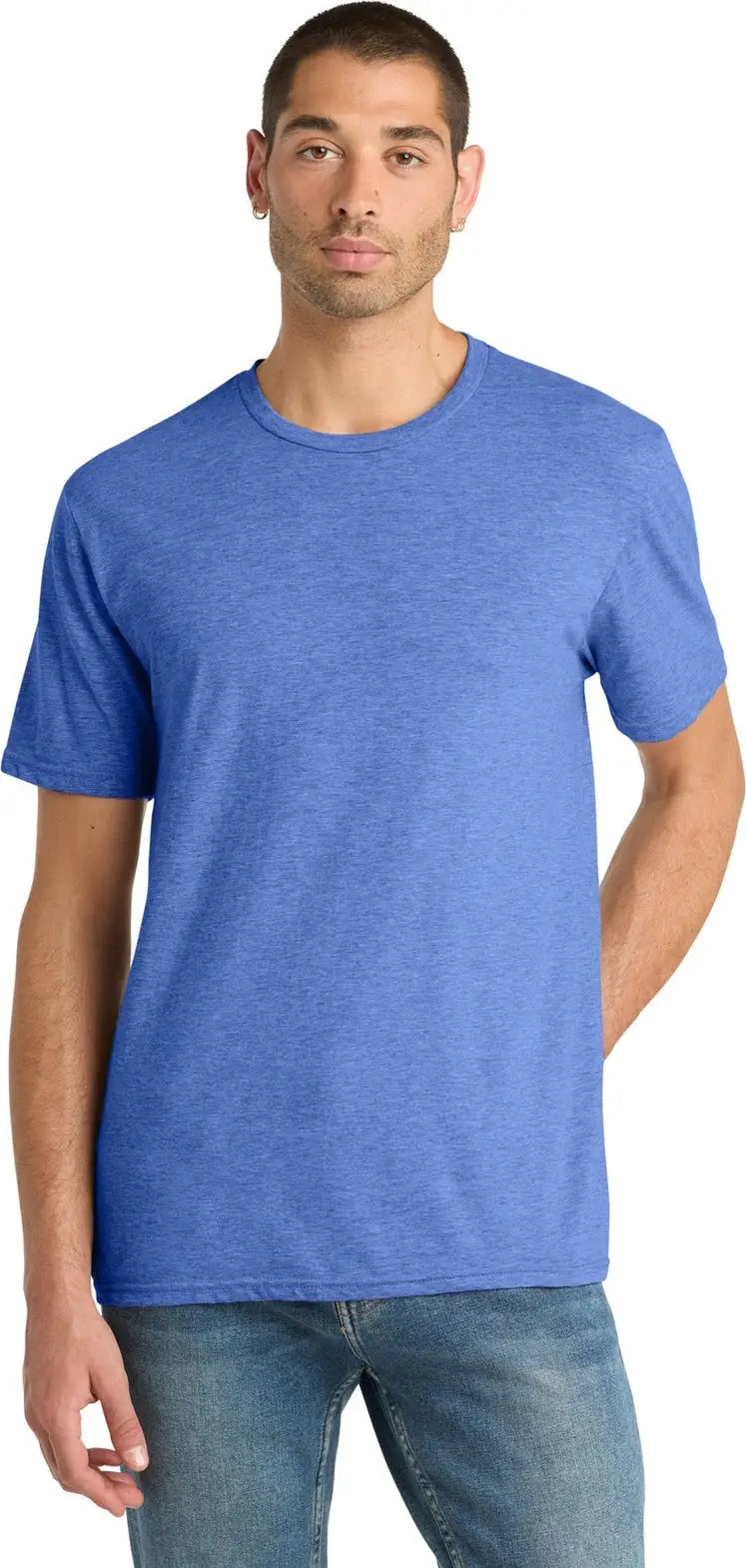 District Dm108 Perfect Blend Cvc Tee - Heathered Royal