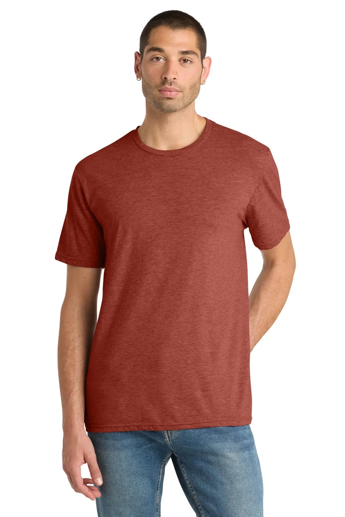 District Dm108 Perfect Blend Cvc Tee - Heathered Russet - Adult Xs