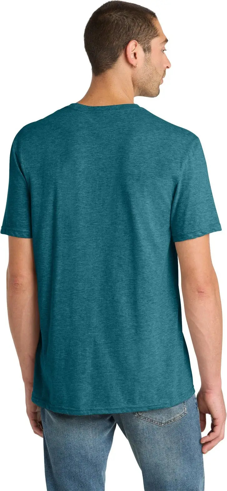 District Dm108 Perfect Blend Cvc Tee - Heathered Teal
